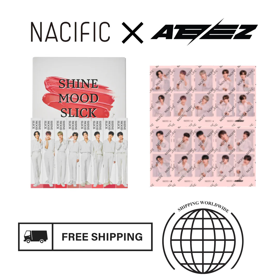 NACIFIC x ATEEZ Shine Mood Slick Set + 4-Cut Photos