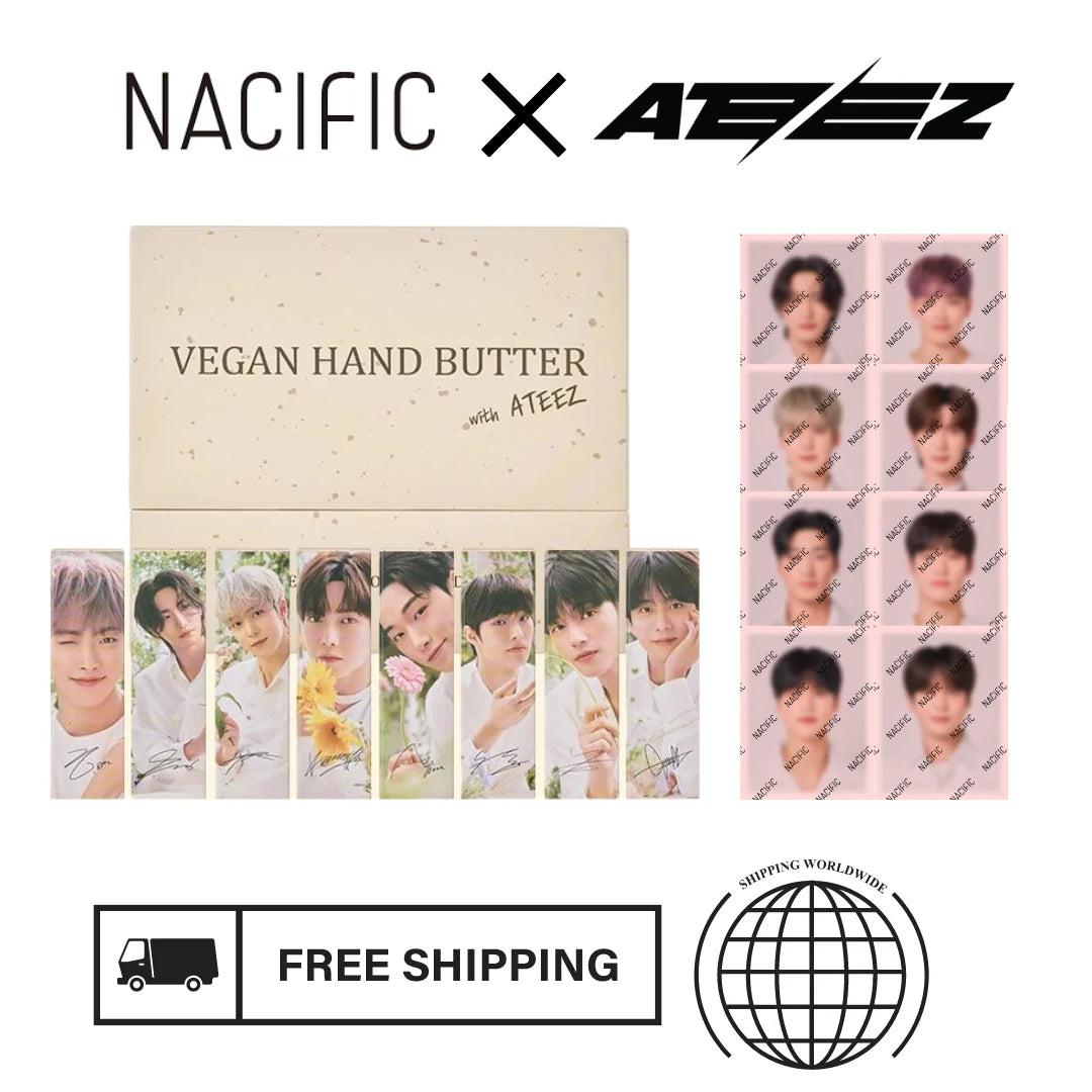 NACIFIC x ATEEZ Vegan Hand Butter Set + ID Photos