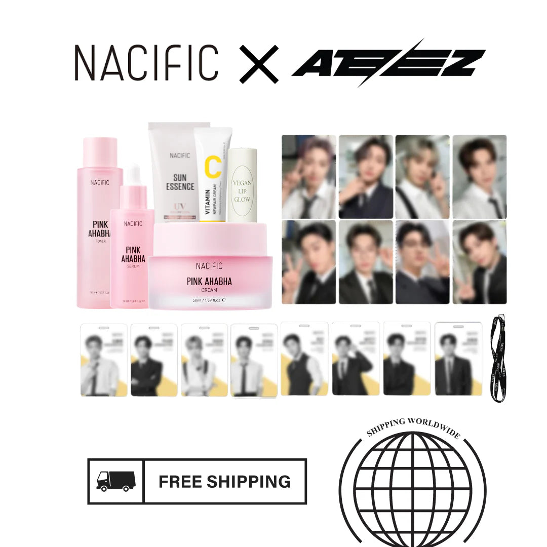 NACIFIC x ATEEZ - "Welcome to Nacific Office" Pink Premium Set + Photocard Set
