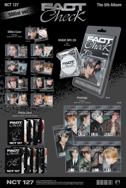 NCT 127 - 5to álbum completo [Verificación de hechos] (Versión SMini) (Versión aleatoria)