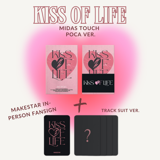 [PRE-ORDER] KISS OF LIFE - 1st Single Album [Midas Touch] (POCAALBUM Ver.) + Makestar Offline Fansign Photocard