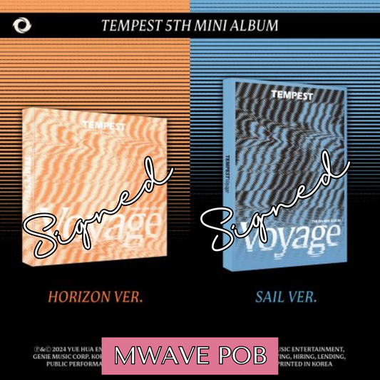 [PRE-ORDER] TEMPEST - 5th Mini Album [TEMPEST Voyage] SIGNED + MWAVE Photocard