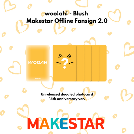 [PRE-ORDER] woo!ah! - 2nd Digital Single [BLUSH] Makestar Offline Fansign 2.0 Photocard