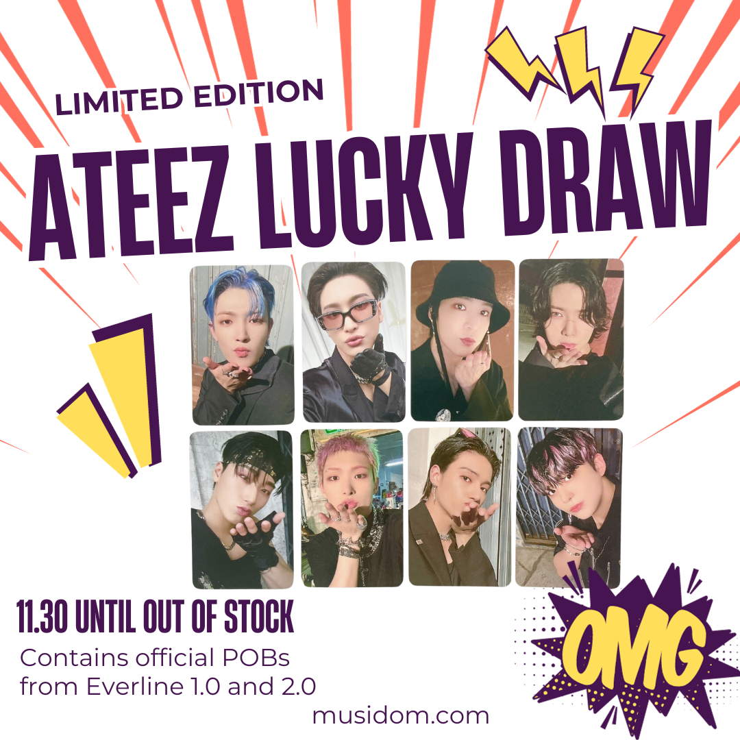 [TIRAGE AU SORT] ATEEZ - THE WORLD EP.2 OUTLAW Everline 1.0 &amp; 2.0 Pre-Order Benefit Photocard