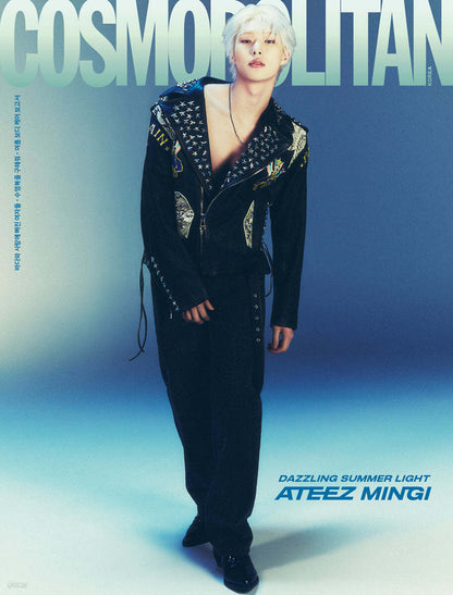 Magazine SINGLES 2024.01 (Couverture : ATEEZ- YEOSANG, SAN, WOOYOUNG)