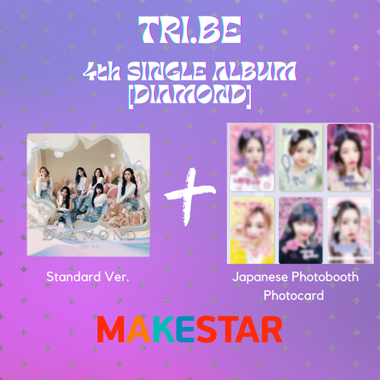TRI.BE - 4th Single Album [Diamond] (Standard Ver.) + Makestar Photocard