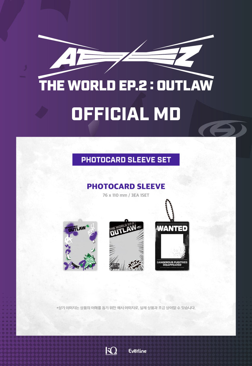 ATEEZ THE WORLD EP.2 OUTLAW - PHOTOCARD SLEEVE SET