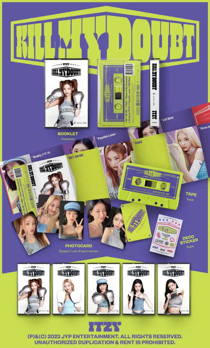 ITZY- KILL MY DOUBT (Cassette ver.) + Yes24 Photocard