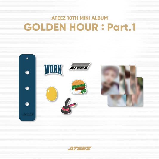 [PRE-ORDER] ATEEZ - [GOLDEN HOUR : Part.1] OFFICIAL MD (SILICONE CHARM KEYRING SET)