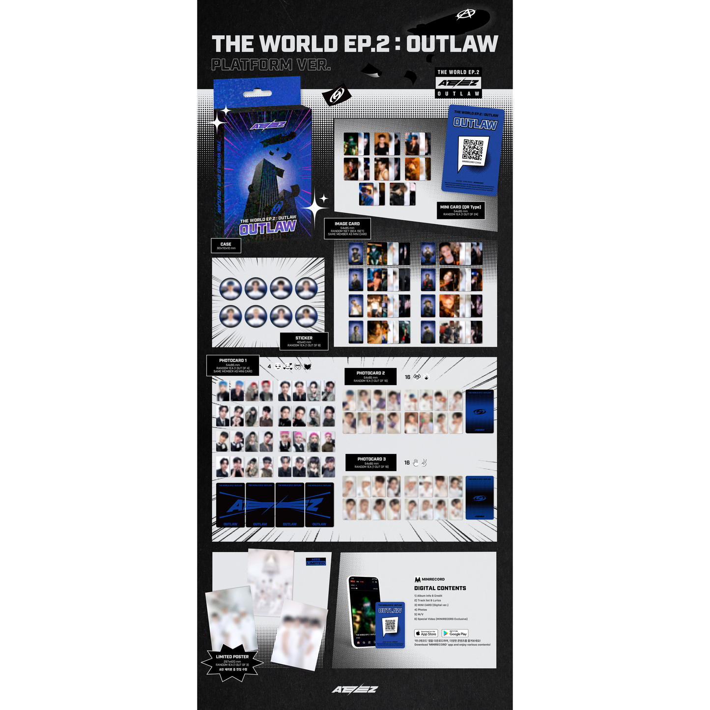 ATEEZ 9th Mini Album [THE WORLD EP.2 : OUTLAW] (Platform ver.)