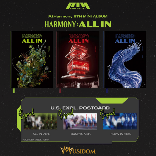 SIGNED P1Harmony 6th Mini Album [HARMONY : ALL IN] (U.S. Ver.)
