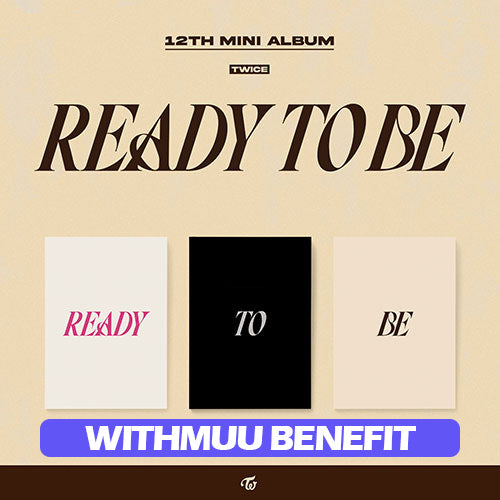 TWICE – 12th Mini album [READY TO BE] + WITHMUU Photocard