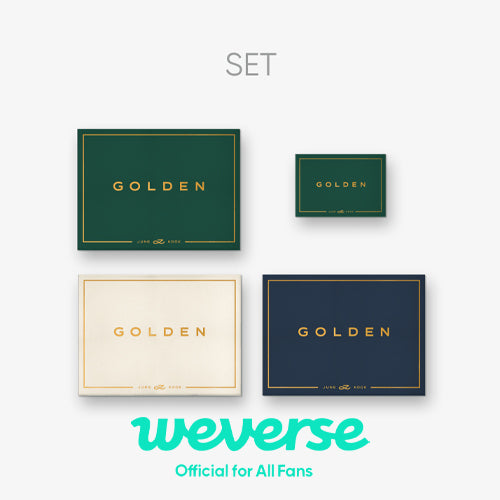 [PRE-ORDER] JUNGKOOK (BTS) - GOLDEN (Standard + WeVerse Ver. Set) + WEVERSE POB